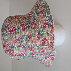 Jenni Reversible Terry Cloth Bucket Hat Women's One Size White/Multi Floral